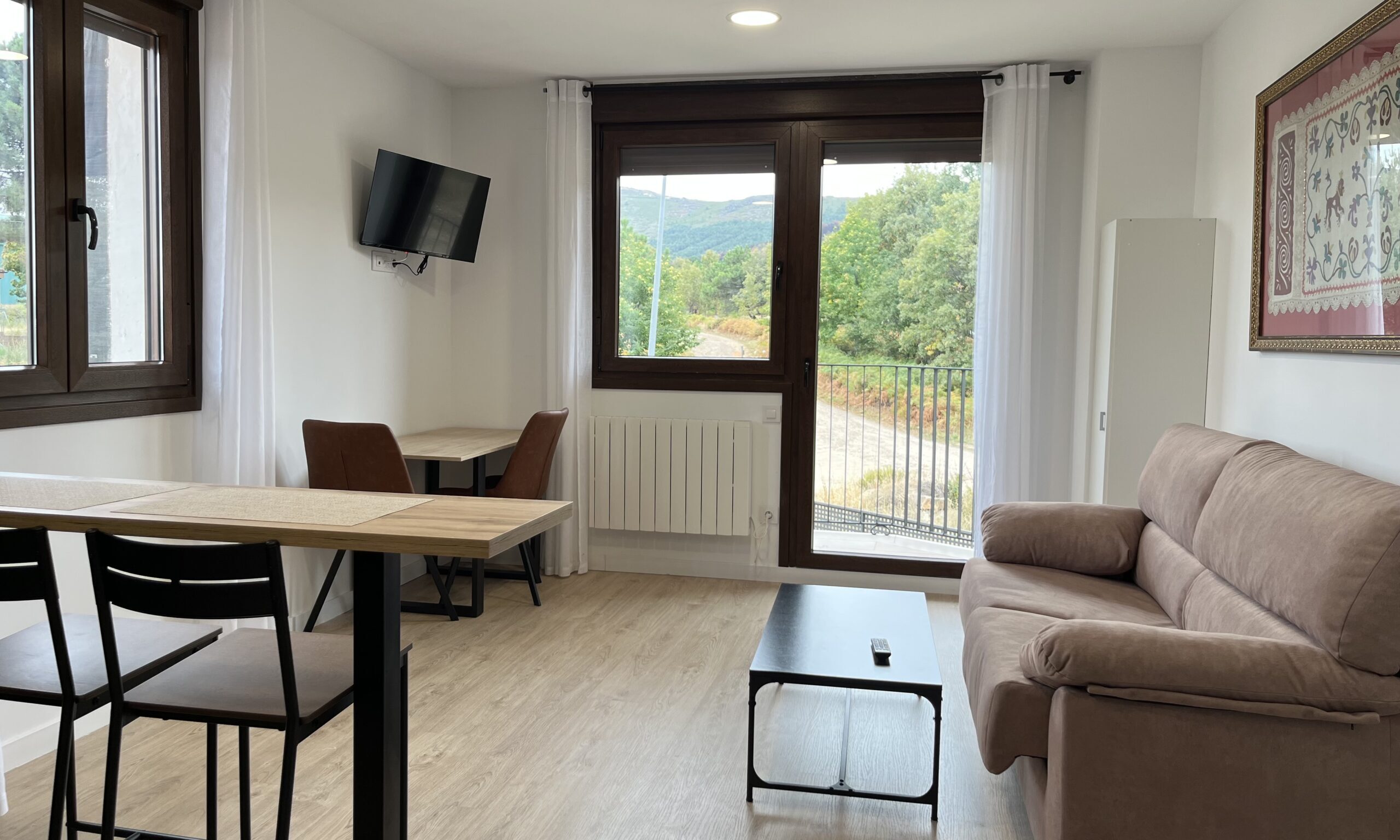 Salón-cocina equipado del Apartamento 4 – Tres Olivos La Alberca