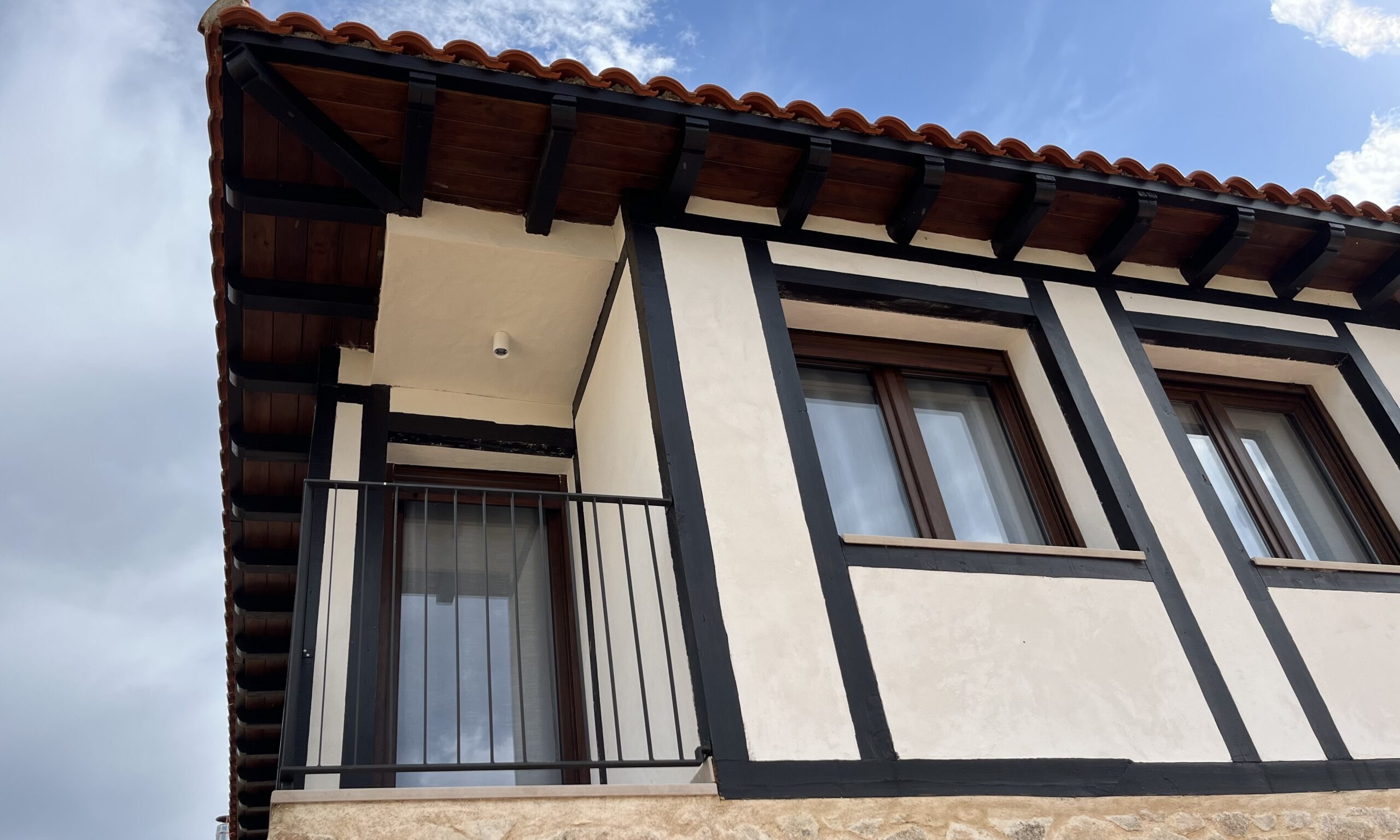 Balcón privado con vistas a la Sierra de Francia del Apartamento 6 - Tres Olivos La Alberca