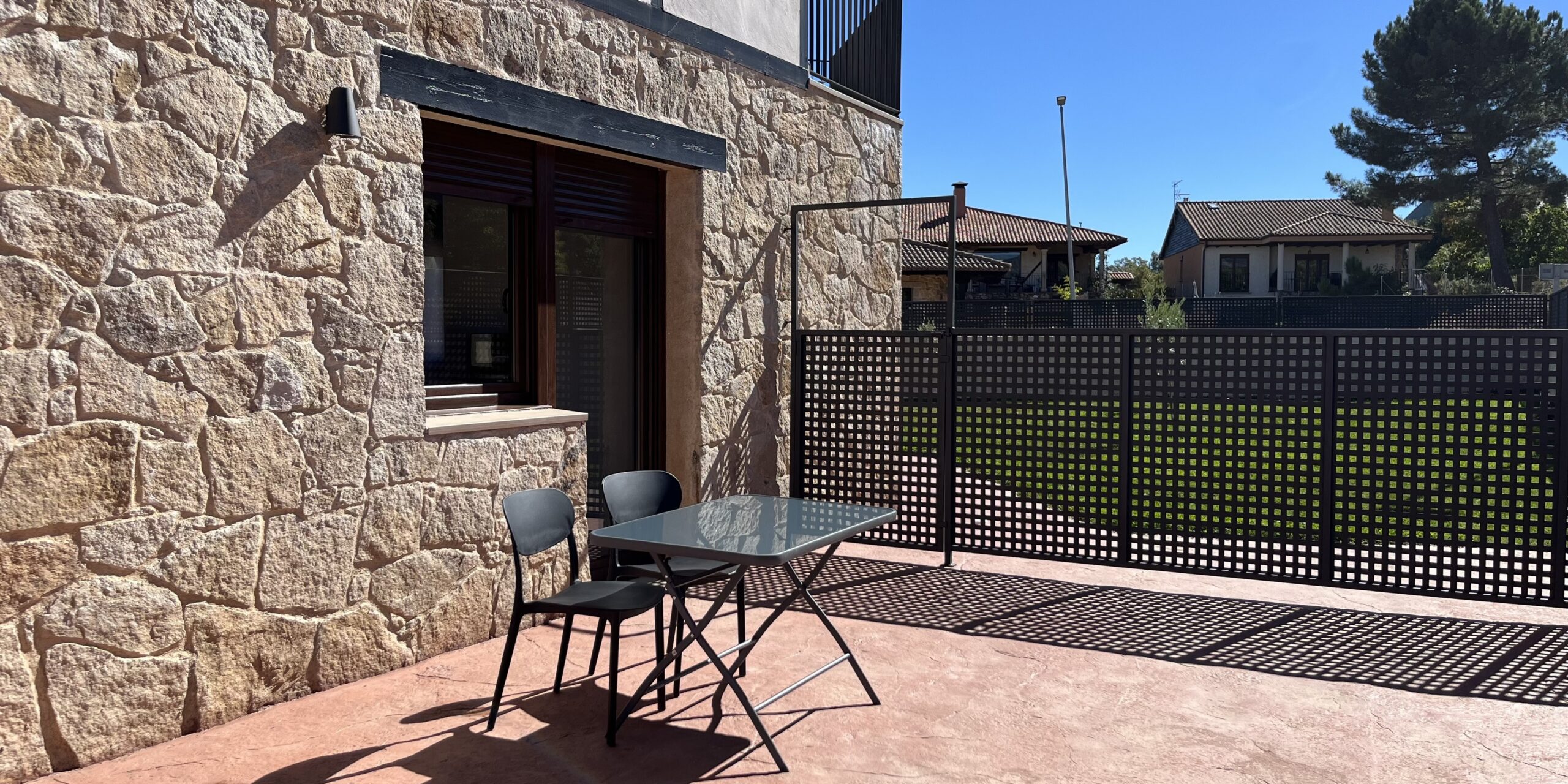 Terraza privada con vistas a la Sierra de Francia del Estudio - Tres Olivos La Alberca