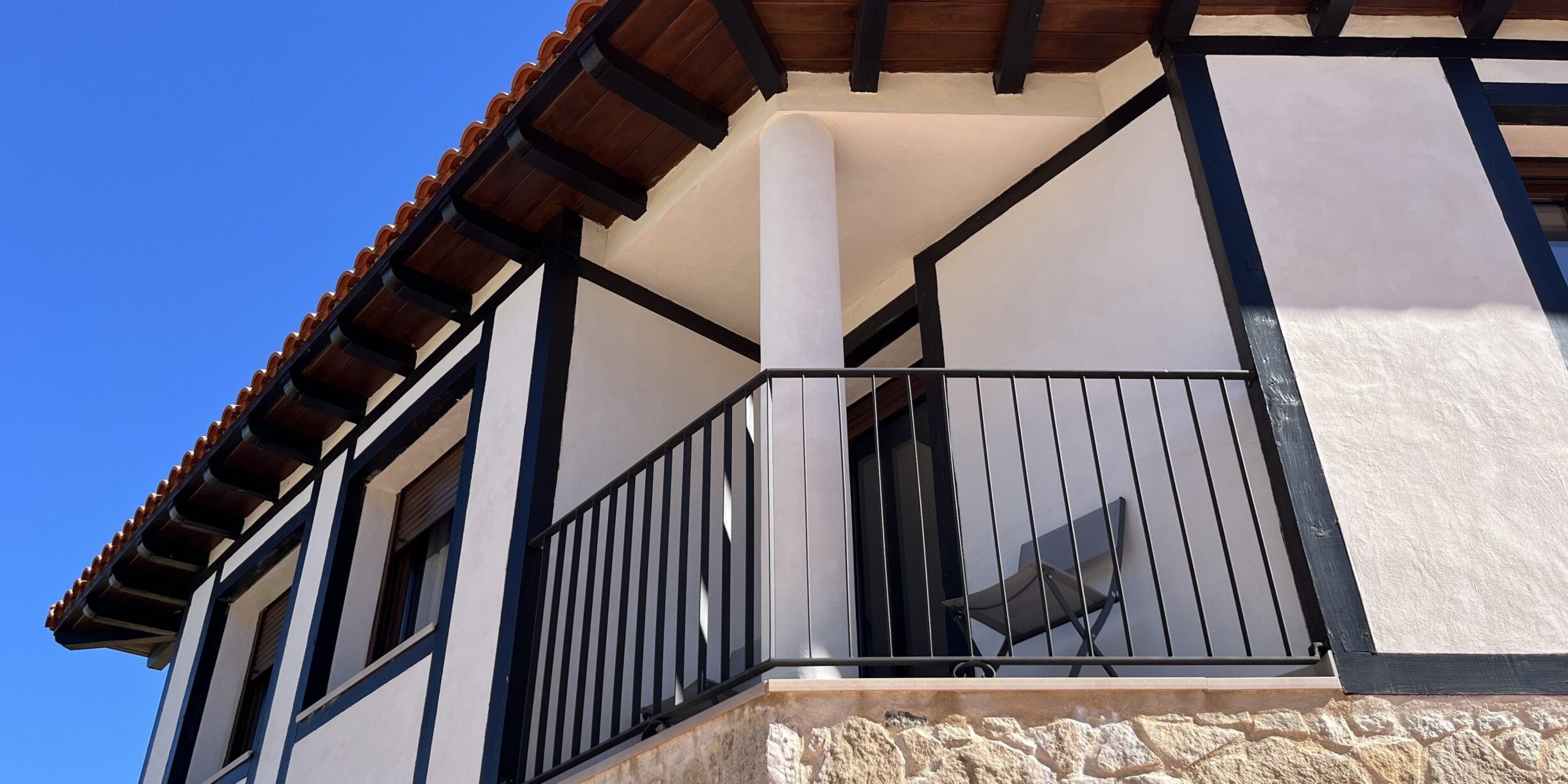 Balcón privado con vistas a la Sierra de Francia del Apartamento 5 - Tres Olivos La Alberca